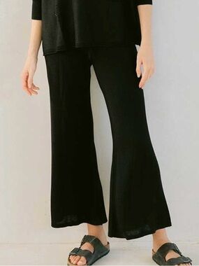 Mersea Catalina Knit Wide Leg Cropped Lounge Pants - Size M